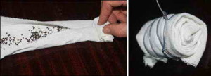 Стратификация при помощи лоскута ткани